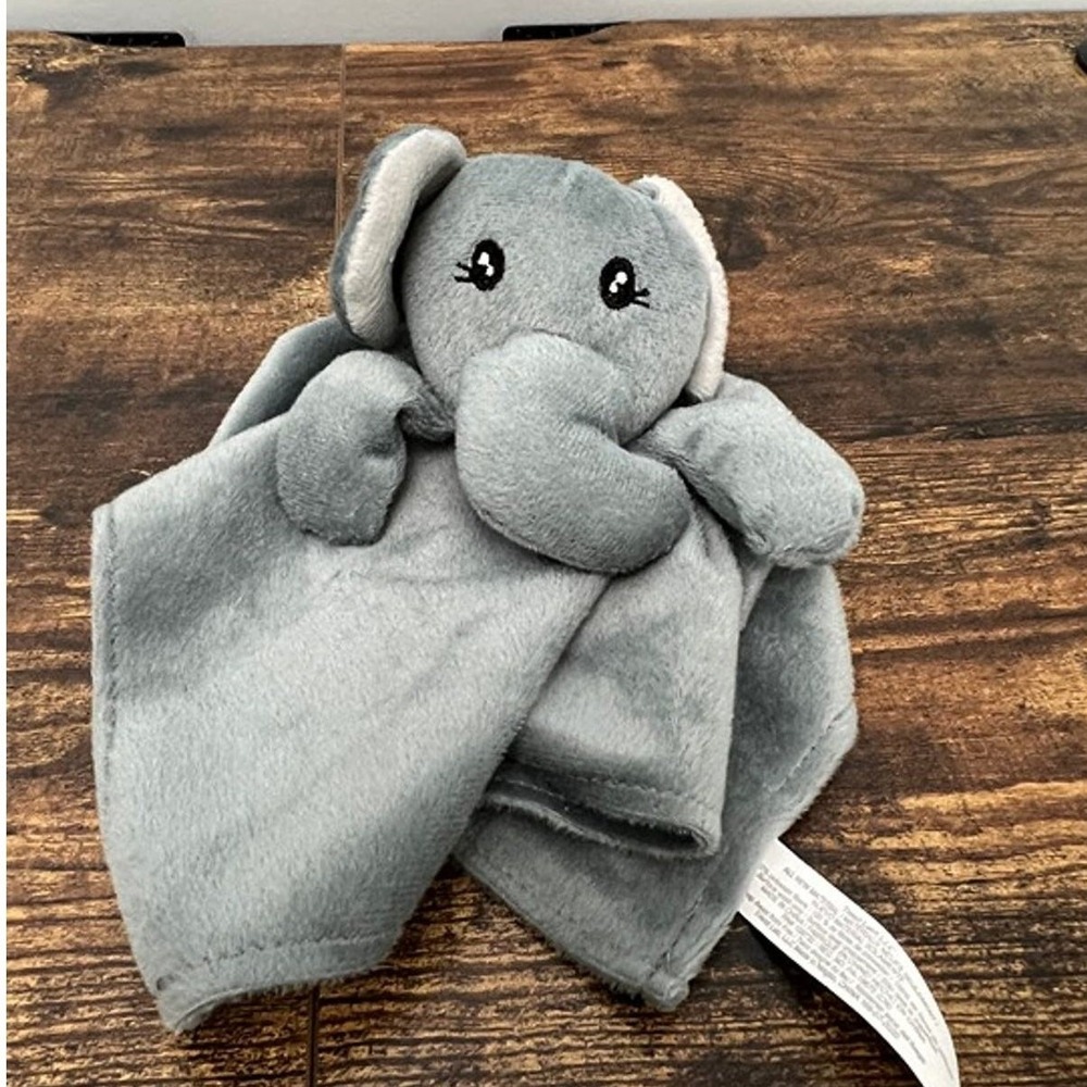 Trend Lab Gray Elephant Security Blanket Lovey Plush‎ Baby Toy 12 Inch